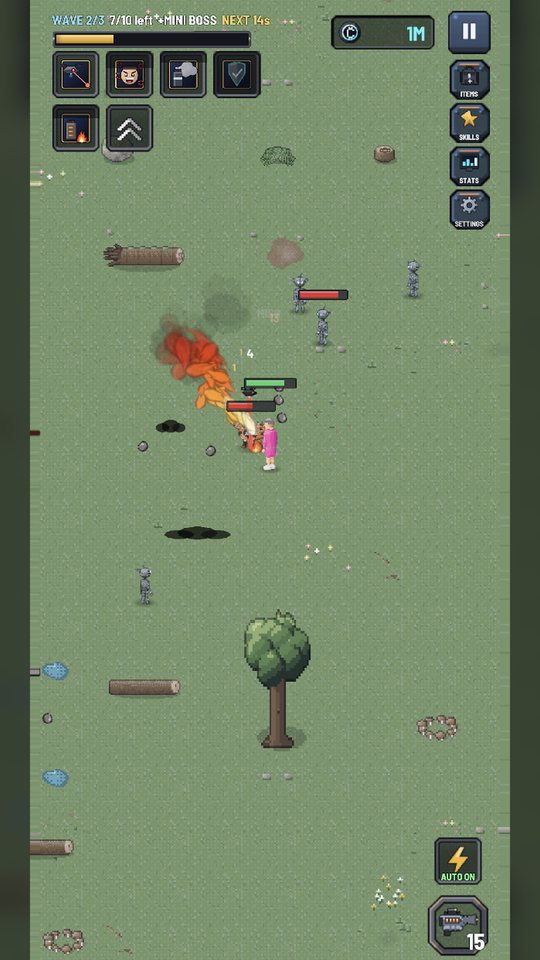 Fighting through a burning forest
